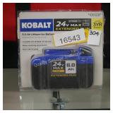 kobalt 24v 6.0ah battery - works (display)