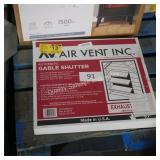 air vent gable shutter