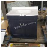 30' vanity w top (cracked top)