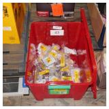 red tote w lid and door hinges/pulls