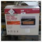 master forge vent free wall heater