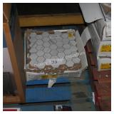 box of square tile- sq ft unknown