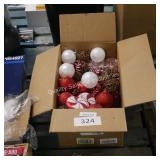 ctn of christmas ornaments