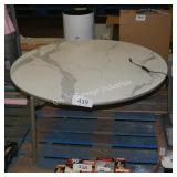 round lighted cocktail table