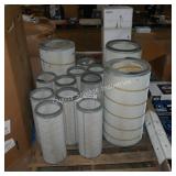 skid of asst size round filters