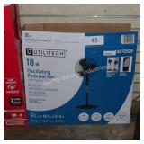 18" oscillating fan