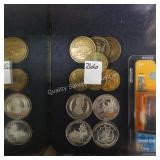 11pc collector coins (display)