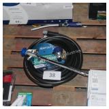 water hose and sprayers