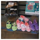 4 pair of asst size shoes