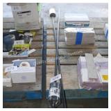 2 metal tiki torches