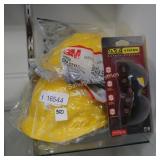 2/3m yellow hard hat & safety glasses (display)