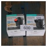 2 intex electric pumps