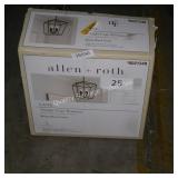 allen+roth 4 light cage pendant