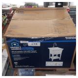 24" laundry tub w faucet (corner broke on top )