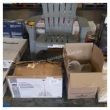 2 light fixtures (damaged globes)