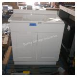 30" vanity w top (back plate broken)