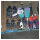 5 pair of asst size kids shoes