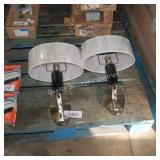 2 wall mounted light fixtures