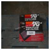 2-k&n air flow filters