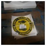 keep your distance circle stickers