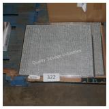 2 aluminum grease catcher grates