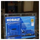 kobalt 24v battery & charger - good (display)