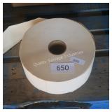roll of white sticky labels