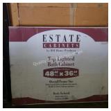 48" top lighted bath cabinet