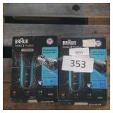 2 braun series 3 shavers