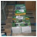 3 rain bird in ground sprinklers