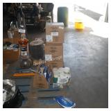 lot of sta dri gloves and weiman granite wipe