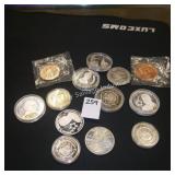 13pc collector coins (display)