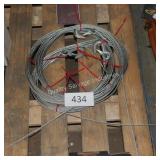 3 winch cables w hooks