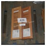 2 allen+roth oak backboard registers