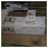 allen+roth vanity light and toilet paper holder