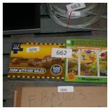 farm puzzle and stain glass kit