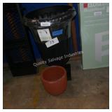 2 planters (damaged)