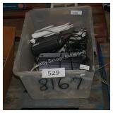 tote of electrical items