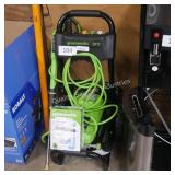 greenworks 2500 pressure washer & foam cannon