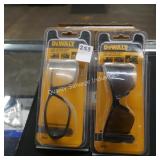 2pr dewalt safety glasses (display)