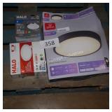 3 round light fixtures