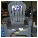 2 plastic chairs (damaged)