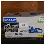 kobalt 24v 12' chain saw (chg in office)