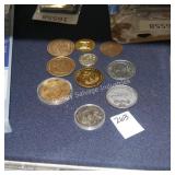 10 collector coins (display)
