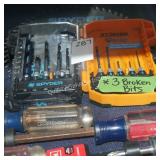 spyder saw blade & bit set - 3 broken bits