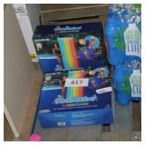 2 lighted pool floats