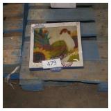 chicken glass platter