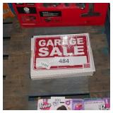 garage sale signs