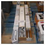 3 drapery/shower rods