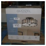 quoizel 3 light flush mount